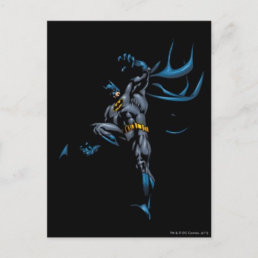 Batman valt neer briefkaart (Voorkant)