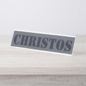 batman var draft label desk name bord bureau naambordje (Voorkant)