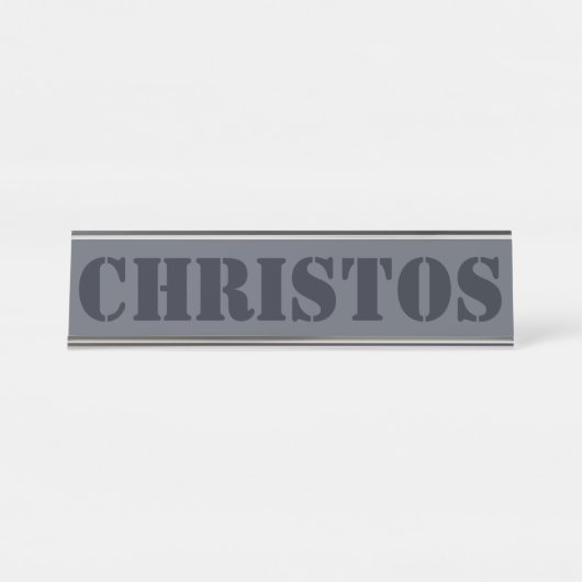 batman var draft label desk name bord bureau naambordje (Voorkant)