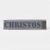 batman var draft label desk name bord bureau naambordje (Voorkant)