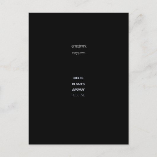 BATMAN VAR ONTWERP briefkaart (Voorkant)