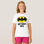 Batman | Verjaardag Meisje - Naam & Leeftijd T-shirt (Voorkant volledig)
