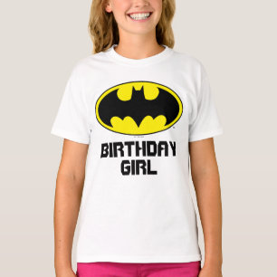 Batman   Verjaardag Meisje - Naam & Leeftijd T-shirt