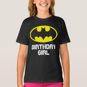 Batman Verjaardag Meisje - Naam & Leeftijd T-shirt