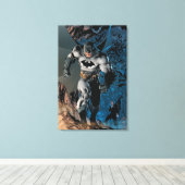 Batman verlaat Bat Cave Canvas Afdruk (Insitu (Houten vloer))