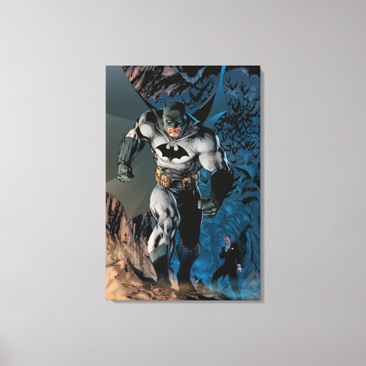 Batman verlaat Bat Cave Canvas Afdruk (Voorkant)