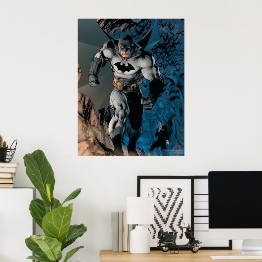 Batman verlaat Bat Cave Poster (Thuiskantoor)