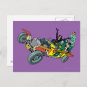 Batman Villains in Jokermobile Briefkaart (Voorkant / Achterkant)