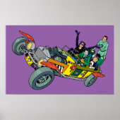Batman Villains in Jokermobile Poster (Voorkant)