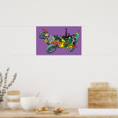 Batman Villains in Jokermobile Poster (Keuken)