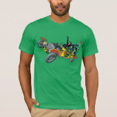 Batman Villains in Jokermobile T-shirt (Voorkant)