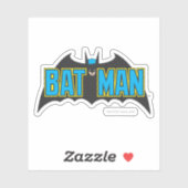 Batman | Vintage Blue Black Logo Sticker (Vel)