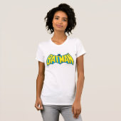 Batman | Vintage Yellow Blue Logo T-shirt (Voorkant volledig)
