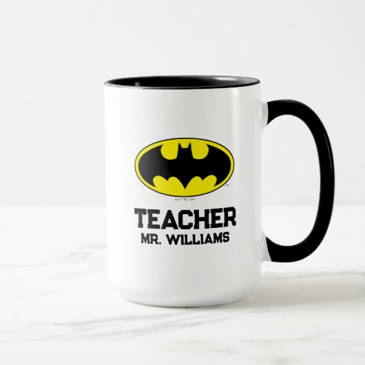 Batman Volledige Kleur Zijkant Leraar Mok (Rechts)