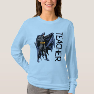 Batman Volledige Kleur Zijkant Leraar T-shirt