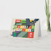 Batman vs Joker "Naughty of Nice" Feestdagen Kaart (Voorkant)