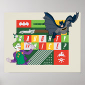 Batman vs Joker "Naughty of Nice" Poster (Voorkant)