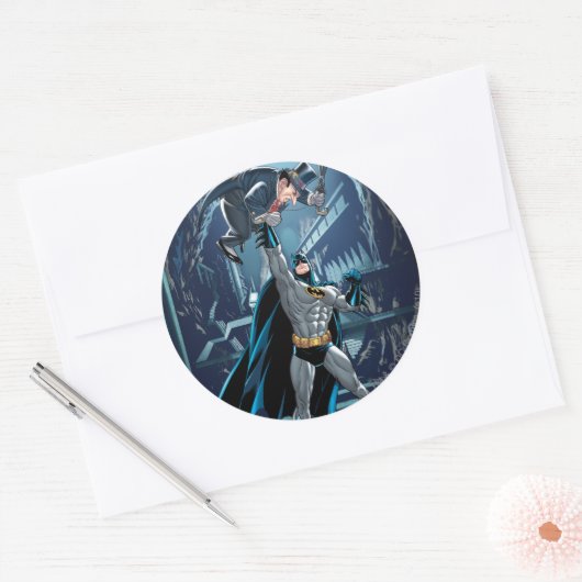 Batman vs. Penguin Ronde Sticker (Envelop)