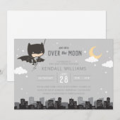 Batman | We Are Over the Moon Boy Baby shower Kaart (Voorkant / Achterkant)