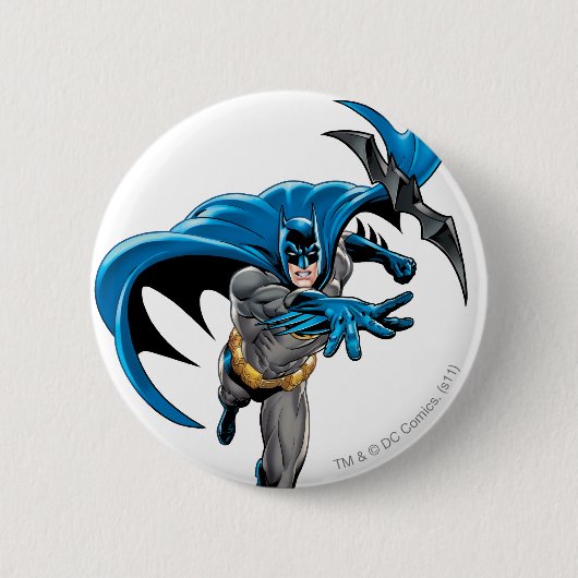 Batman werit batarang ronde button 5,7 cm (Voorkant)