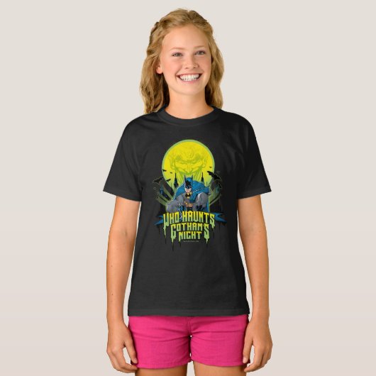 Batman | Who Haunts Gothams Night T-shirt (Voorkant volledig)