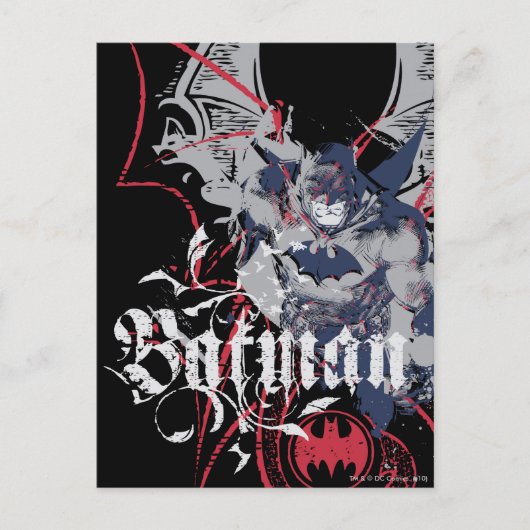 Batman Wing Collage Briefkaart (Voorkant)