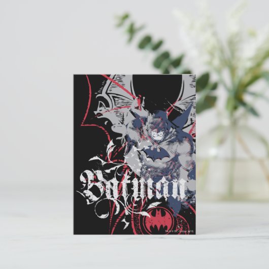 Batman Wing Collage Briefkaart (Staand voorkant)