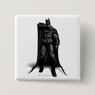 Batman wipt zijn rij vierkante button 5,1 cm