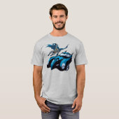 Batman zwaait over t-shirt (Voorkant volledig)