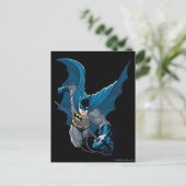 Batman zwaait vanuit touw briefkaart (Staand voorkant)