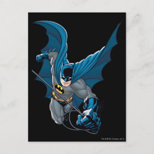 Batman zwaait vanuit touw briefkaart