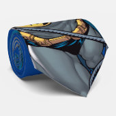 Batman zwaait vanuit touw stropdas (Opgerold)