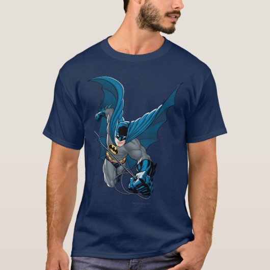 Batman zwaait vanuit touw t-shirt (Voorkant)
