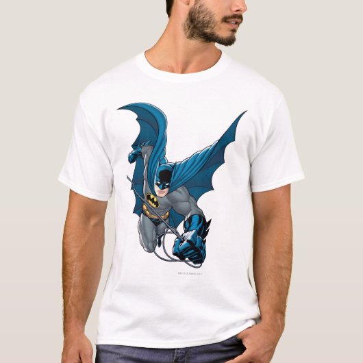 Batman zwaait vanuit touw t-shirt (Voorkant)