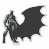 Batman - Zwarte cape Sticker (Voorkant)