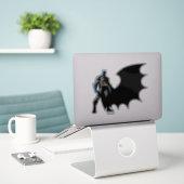 Batman - Zwarte cape Sticker (Laptop op bureau)
