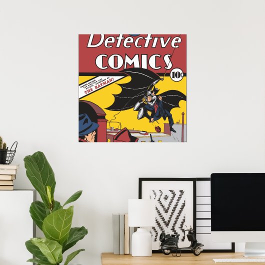 Batman's eerste verschijning poster (Thuiskantoor)