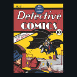 Batman's eerste verschijning Vintage Poster<br><div class="desc">Dit product bevat de zeldzame cover van het stripboek No. 27 "Detective Comics" uit 1939,  dat onlangs verkocht werd voor $1.075.500. Binnen maakt de Batman zijn eerste uiterlijk.</div>