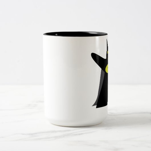 Batmeeple Tasse Tweekleurige Koffiemok (Center)