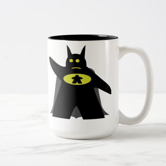 Batmeeple Tasse Tweekleurige Koffiemok (Rechts)