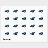 Batmobile Front Ronde Sticker (Vel)