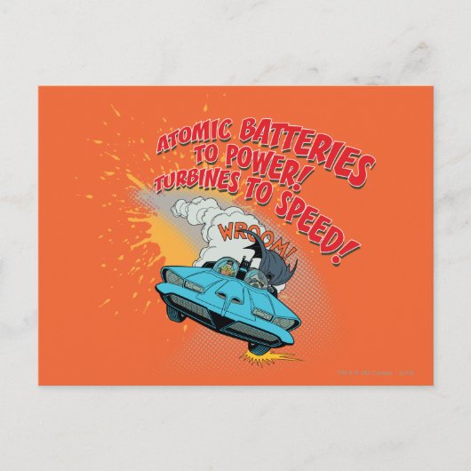 Batmobile Graphic Briefkaart (Voorkant)