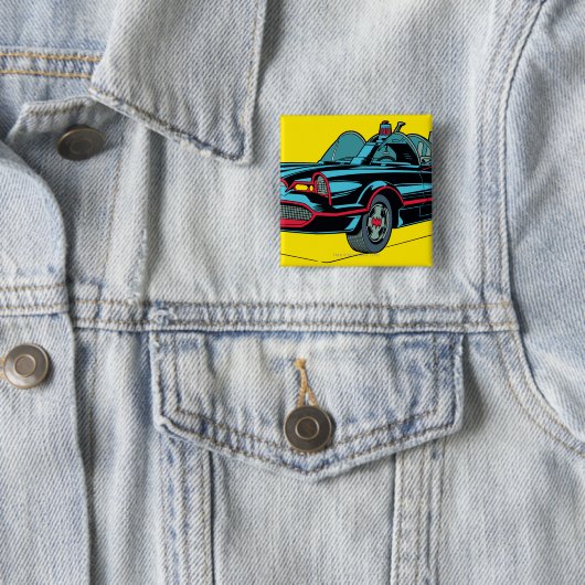 Batmobile Vierkante Button 5,1 Cm (In situ)
