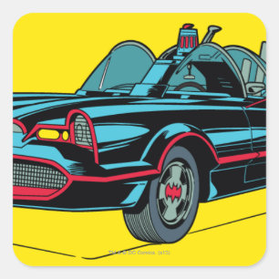 Batmobile Vierkante Sticker