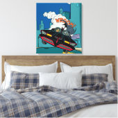 Batmobile Wroom. Canvas Afdruk (Insitu (Slaapkamer))