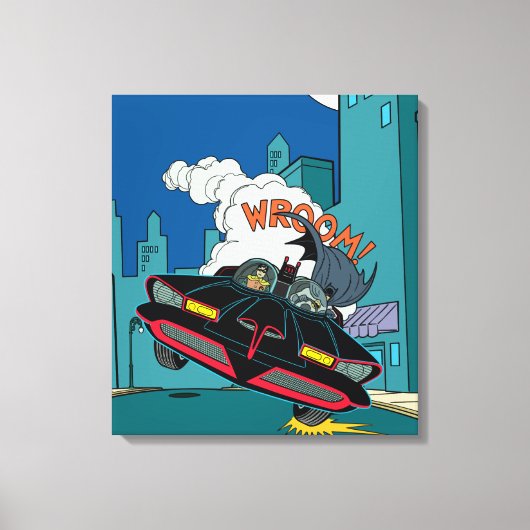 Batmobile Wroom. Canvas Afdruk (Voorkant)
