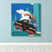 Batmobile Wroom. Canvas Afdruk (Insitu (Houten vloer))