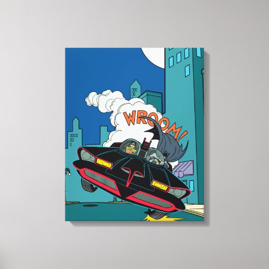 Batmobile Wroom. Canvas Afdruk (Voorkant)