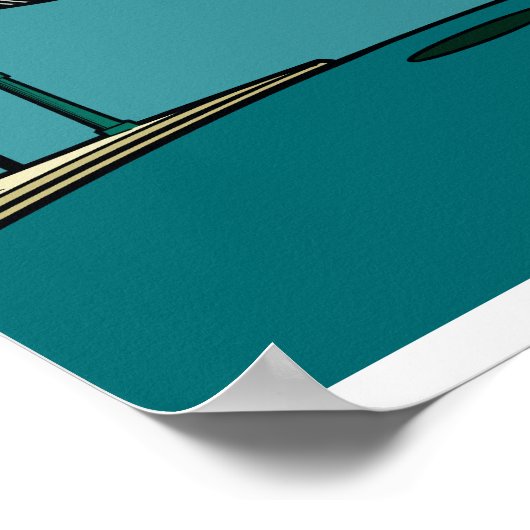 Batmobile Wroom. Poster (Hoek)