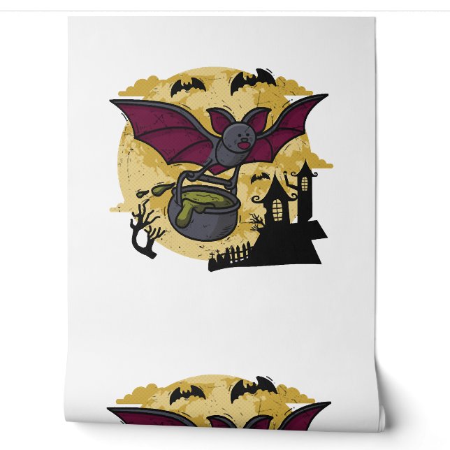 Batmuis. Een grappige muis met vleervleugels. Hall Behang (Afrollen)